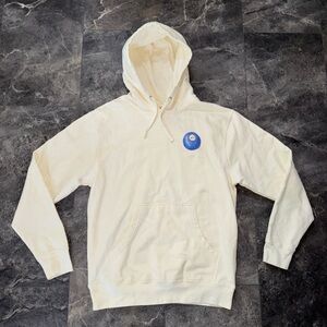 Alpha Chi Omega Cream Hoodie Sweatshirt Size Medium NWOT